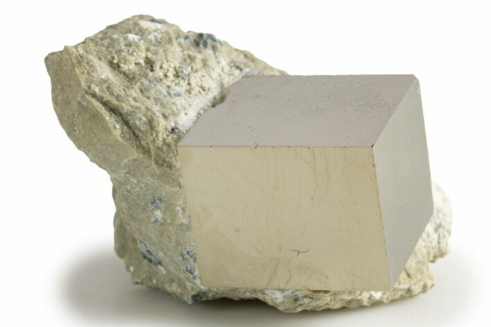 Natural Pyrite Cube In Rock - Navajun, Spain #322142